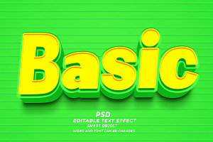 PSD Basic Editable Text Effect