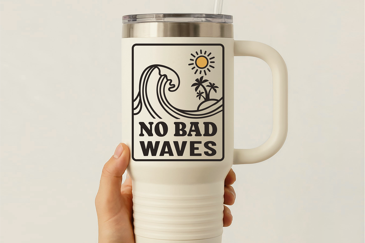 Coastal Ocean Wave Retro Surf SVG, an Object Graphic by TanchaArt (Photo 2 of 11)