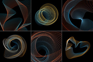 Abstract Twirls Elements Pack