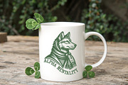 Retro Wolf Design with Swagger, an Illustration by Pixels.Craft (Thumbnail 3 of 7)