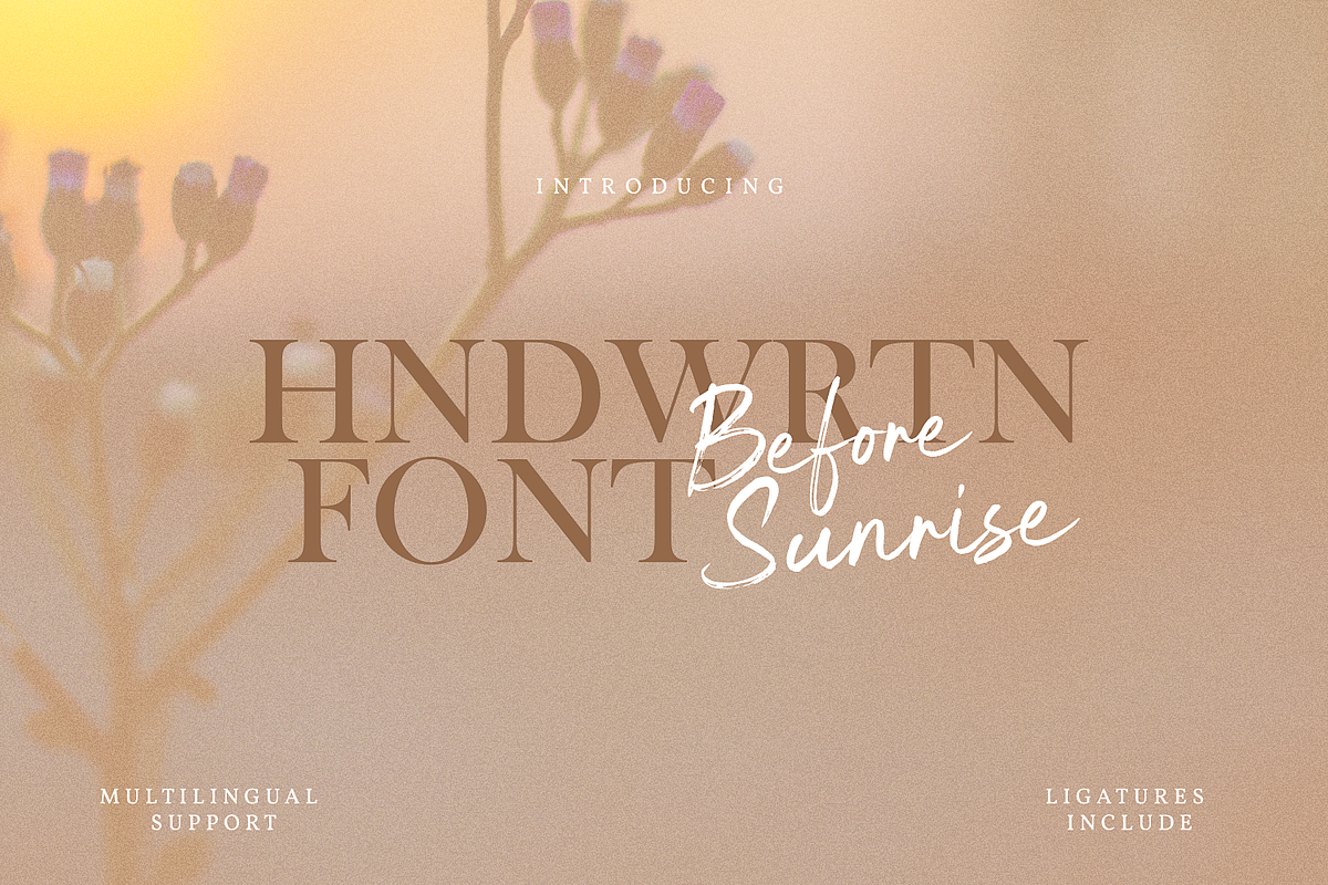 Before Sunrise, a Handwritten Font by NUGS (Photo 1 of 7)