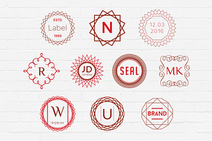 Monogram Badges Logos