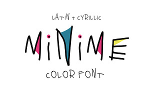 Minime color font
