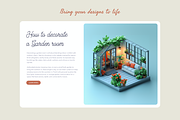 Isometric House Rooms, a Decorative Illustration by Picturesque Stories (Thumbnail 5 of 6)