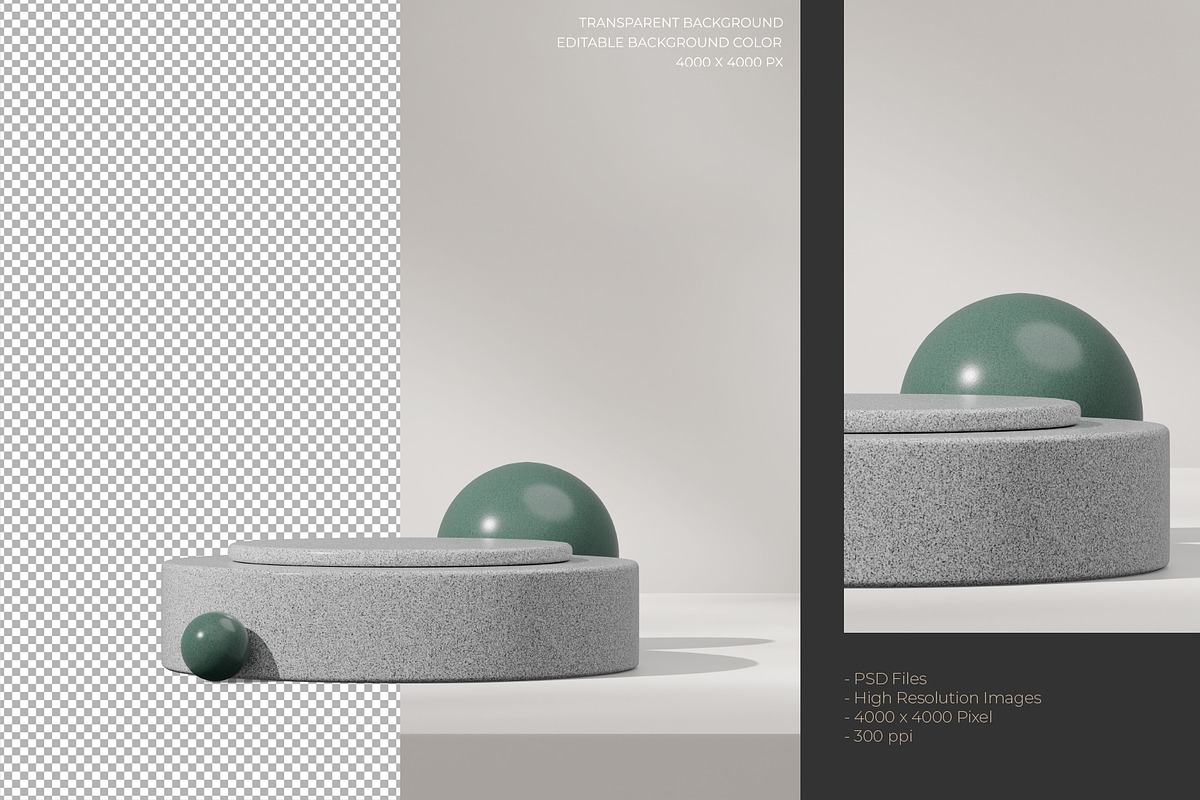 5 Podium with Transparent Background, a Background Graphic by faustudio (Photo 7 of 7)