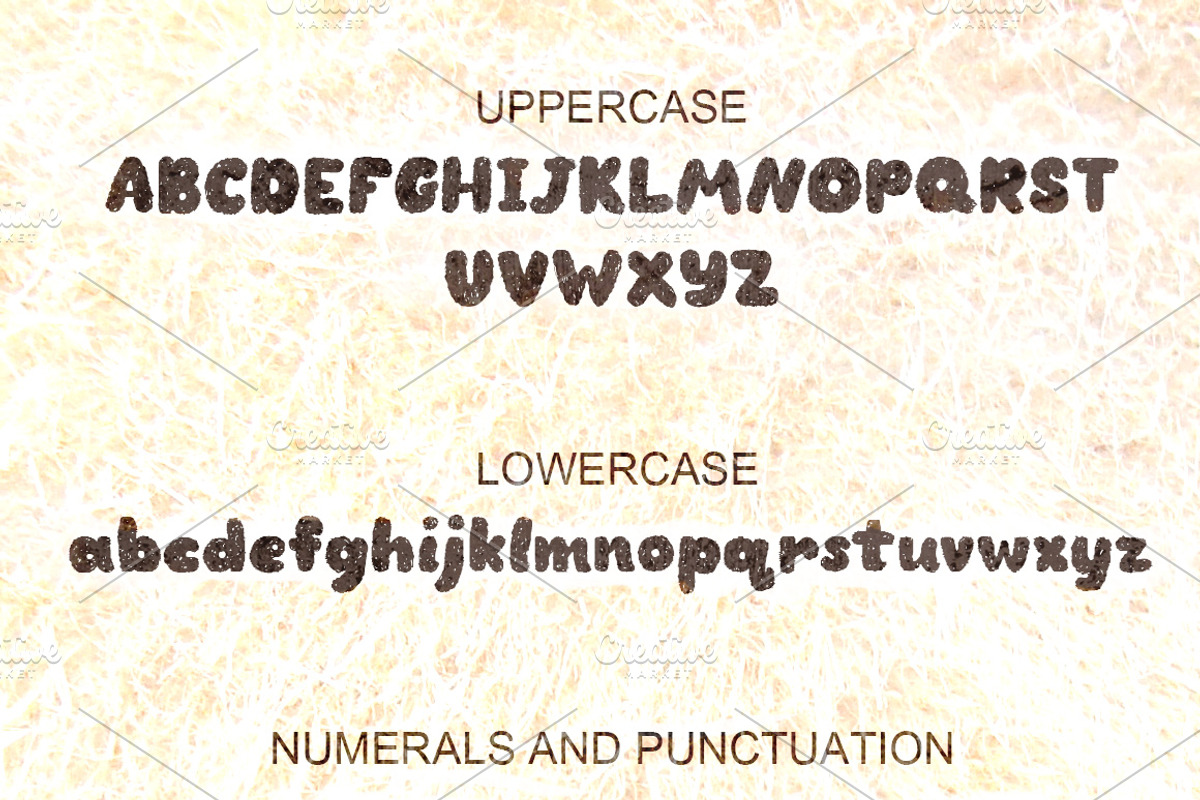 TeddyBear - handcrafted font preview 5