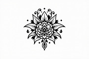 Elegant Floral Mandala Design, an Illustration by balal (Thumbnail 4 of 9)