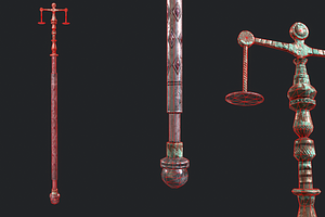 5 Fantasy Stylish Staff -PBR-