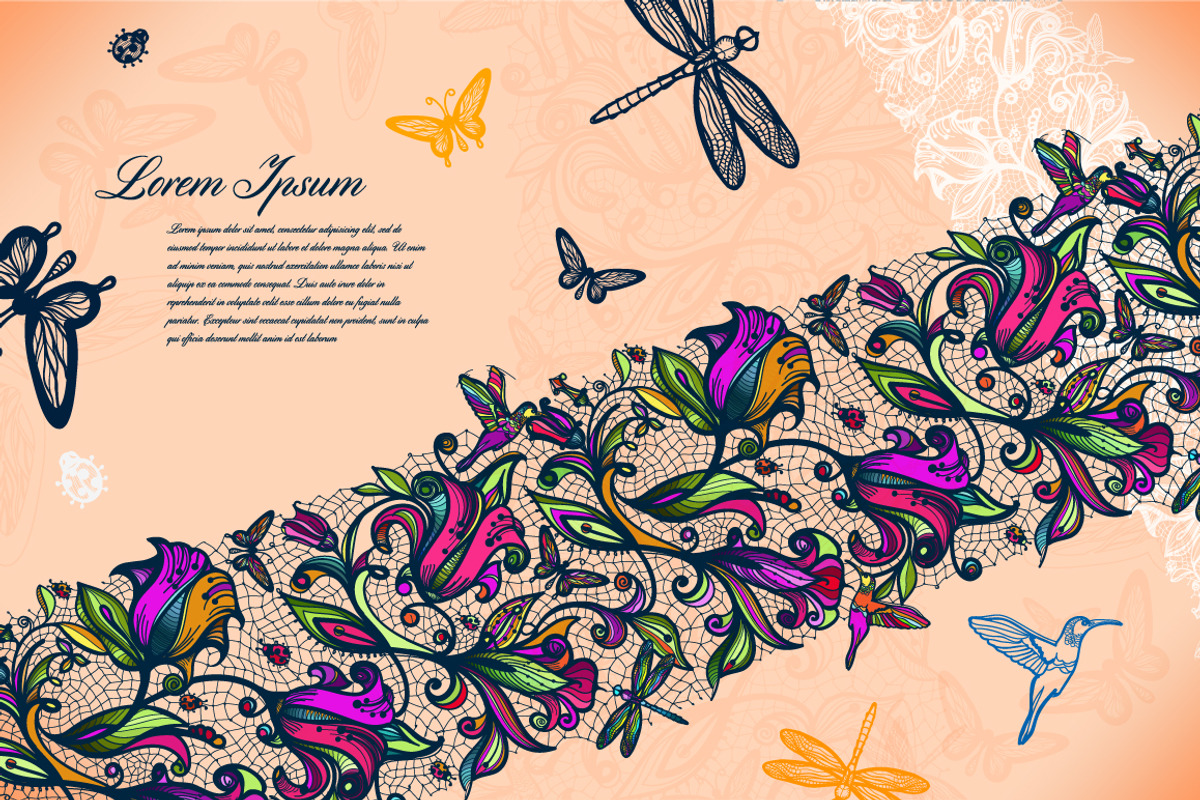 Lace seamless pattern, a Pattern Graphic by Vikpit (Photo 2 of 4)