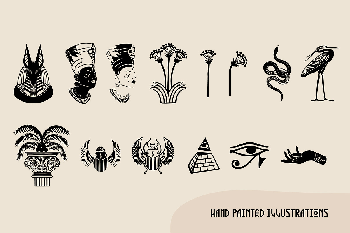 Ancient Egypt, Mythology & Abstract, a Decorative Illustration by Camara Design (Photo 5 of 9)
