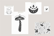 Bundle. Mushrooms, Crystals, Peony., a Brush Add-On by NinaFedorova (Thumbnail 3 of 20)