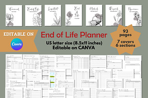 End Of Life Planner - Canva Template, an App Template by Adalin Shop