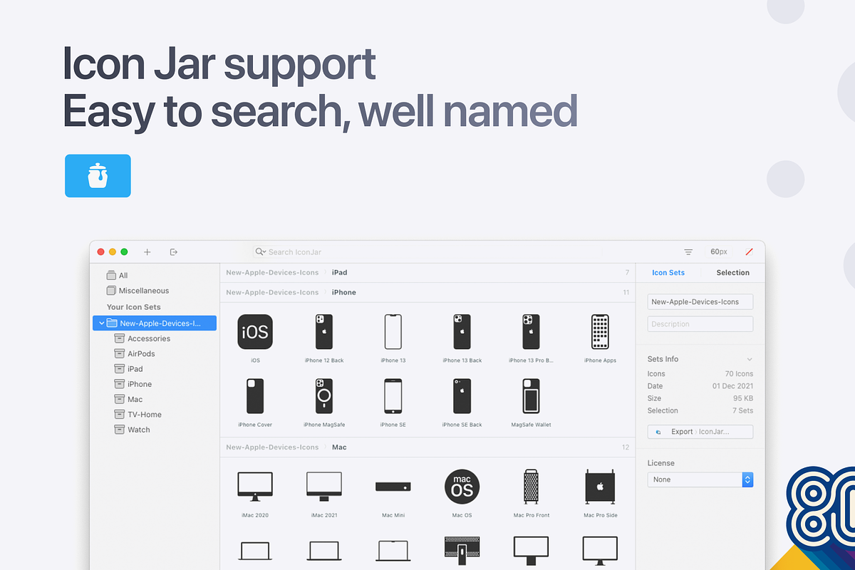 Apple Devices Icons, an Icon by 80.design (Photo 7 of 7)