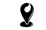 Modern location pin silhouettes, an Illustration by Amazin_art (Thumbnail 9 of 31)