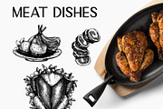 BUNDLE - Fish & Meat Vectors, a Food Illustration by Yevheniia (Thumbnail 4 of 9)