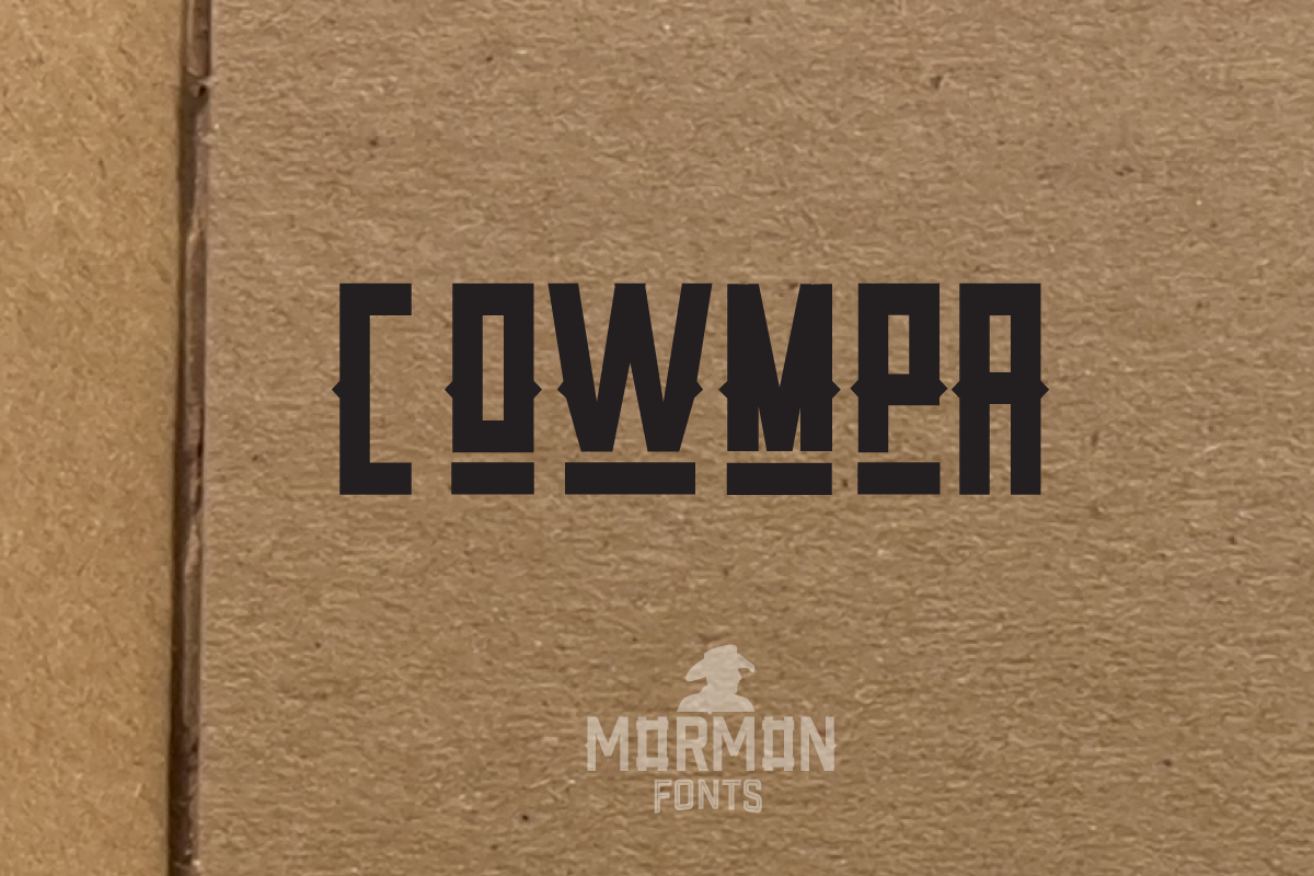 COWMPA WESTERN, a Font by M#RM#N (Photo 5 of 5)