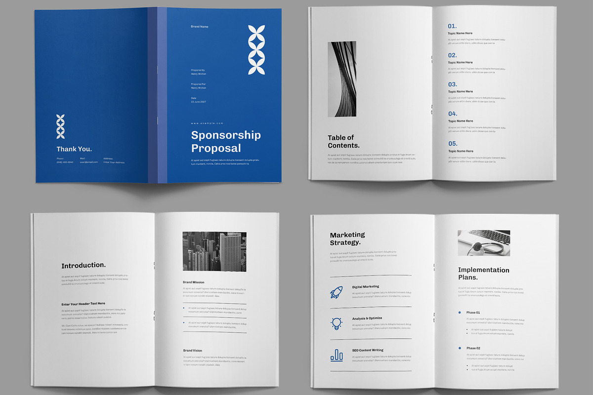 Corporate Sponsorship Proposal, a Brochure Template by ContestDesign (Photo 2 of 3)
