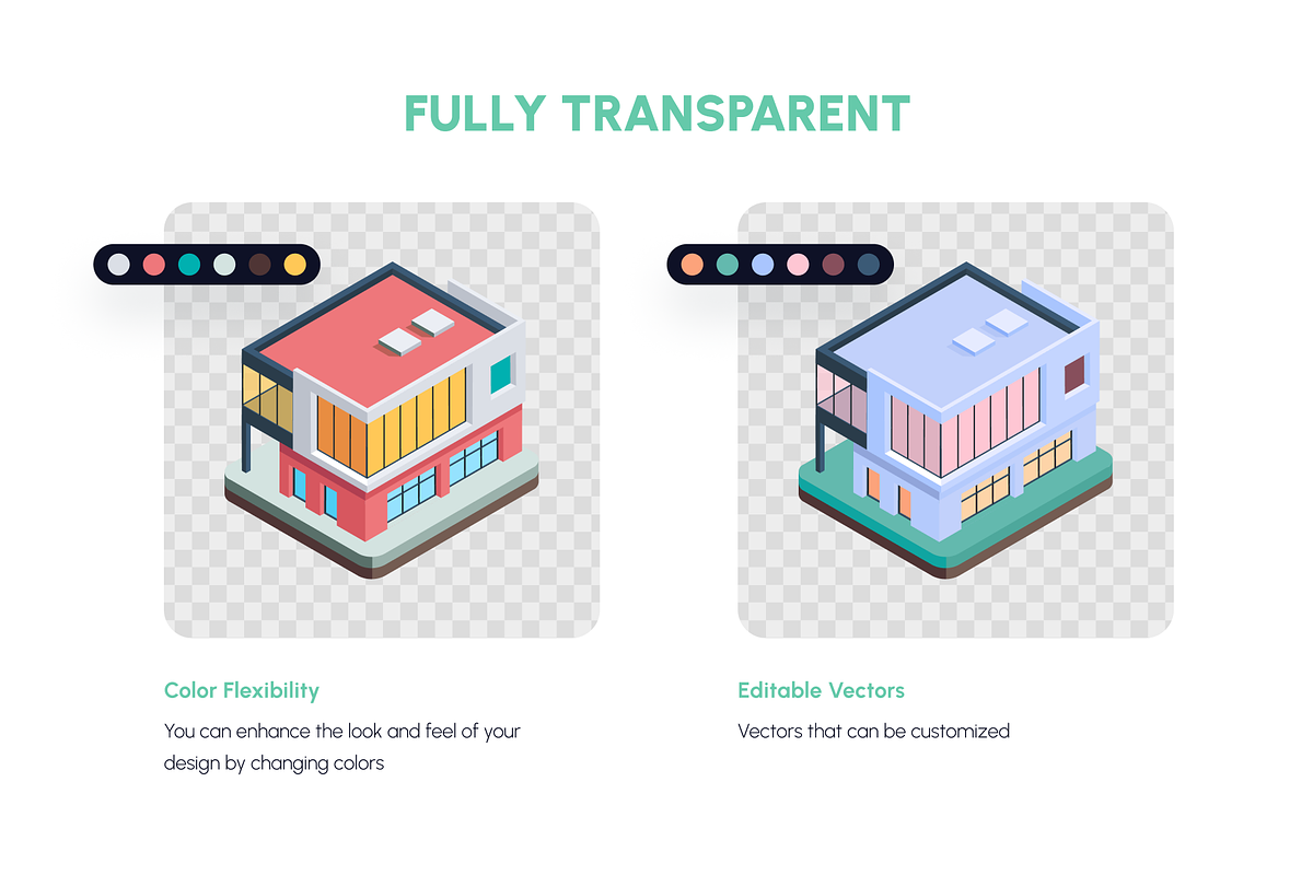 House Isometric Icons, a Duotone Icon by Vectors Market (Photo 3 of 12)