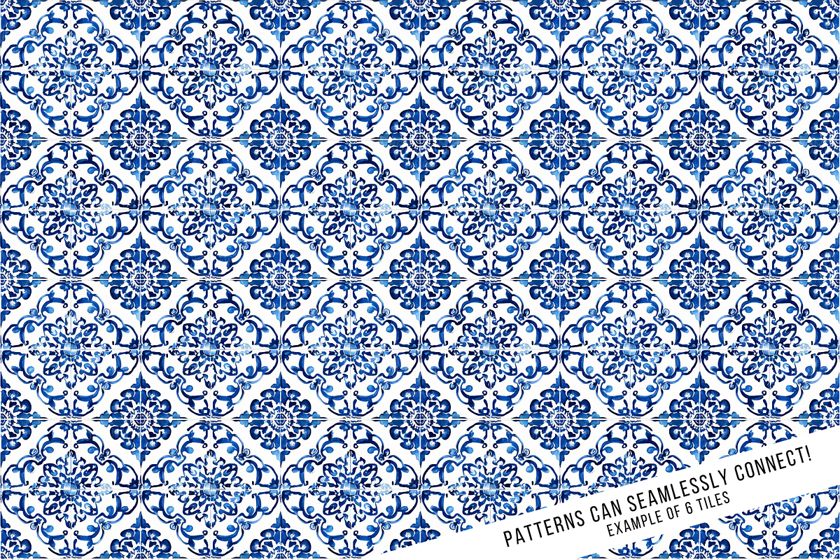Sicilian Majolica Tile Patterns, a Pattern Graphic by Chromolume Studio (Photo 26 of 28)