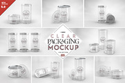 05 Clear Container Packaging Mockups, a Packaging Mockup by INCDesign (Thumbnail 1 of 20)