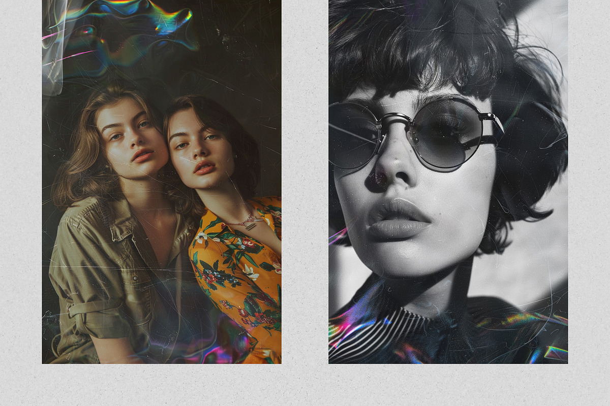 Holo Scratch Wrap Effect Overlays, a Brushes & More by PhotoSpirit (Photo 4 of 8)