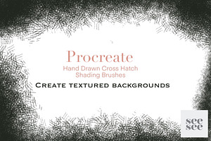 Procreate Cross Hatch Brush Set