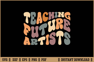 Teaching Future Artists Retro SVG, a Work Illustration by Handy Arts Studio
