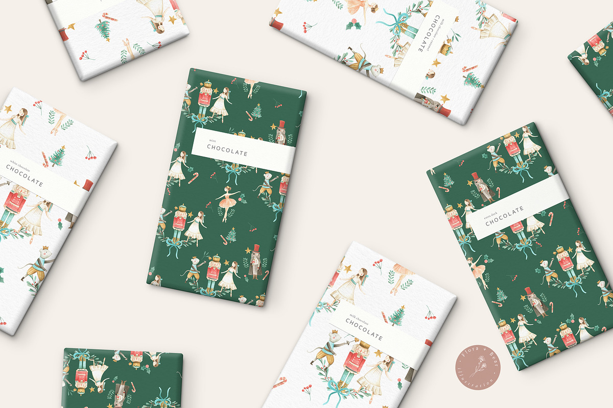 BUNDLE #2 - Watercolor Patterns, an Animal Illustration by Flora+Bear (Photo 10 of 11)