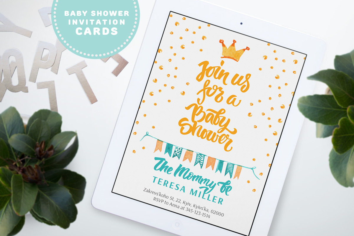 Baby shower watercolor collection, an Object Illustration by soolima (Photo 4 of 6)