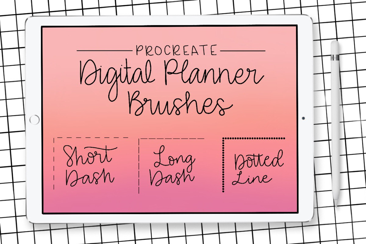 Dashed & Dotted BuJo Brushes, a Brush Add-On by Nicole Dawn Design (Photo 1 of 4)