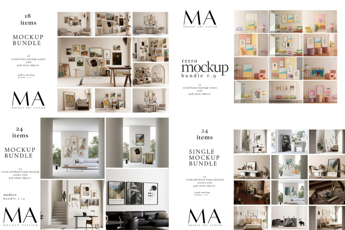 Mega Poster Shop Builder Bundle, a Household Mockup by Mockup Art Atelier (Photo 31 of 61)
