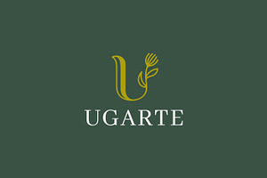 Letter U Logo Decorative Floral Leaf, a Branding & Logo Template by Signatoro