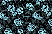 Hydrangea Pattern Collection, a Pattern Graphic by Note And Silence (Thumbnail 5 of 7)