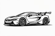 High Speed Sports Car Bundle, an Illustration by Designer_Momina (Thumbnail 6 of 7)