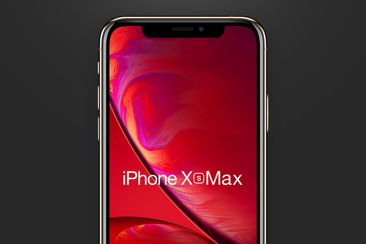 iPhone XS & XS Max & XR Mockups, an iPhone Mockup by Big Zone Studio (Photo 3 of 5)