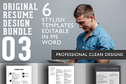 3 Professional Resume Designs Bundle, a Resume Template by Stand Out Shop (Thumbnail 1 of 4)
