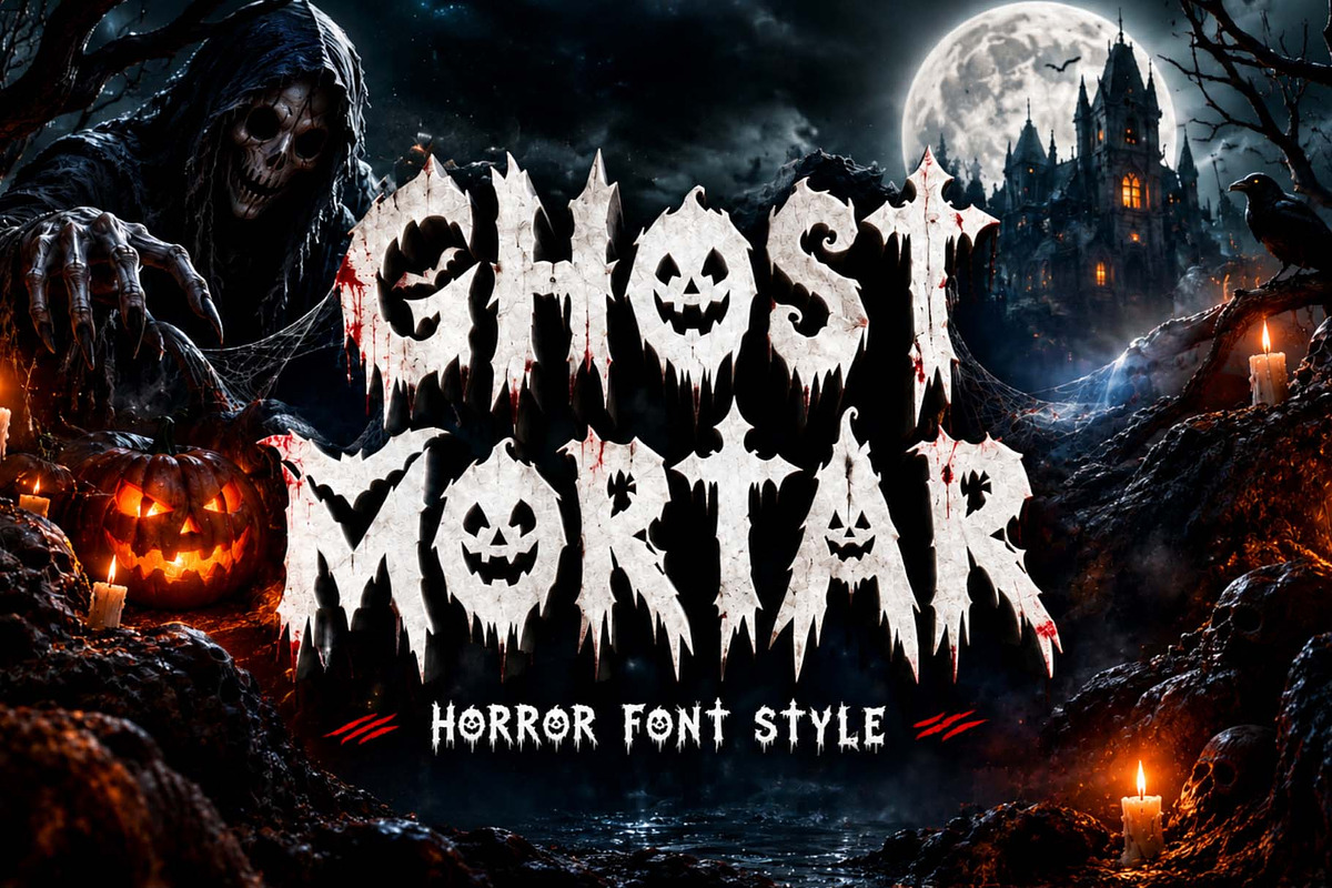 Horror Font Bundle, a Handwritten Font by Yoga Letter (Photo 14 of 20)