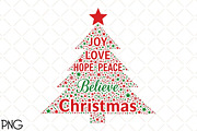 Joy Love Hope Peace Believe Christma, an Illustration by Black Bird Studio (Thumbnail 1 of 4)