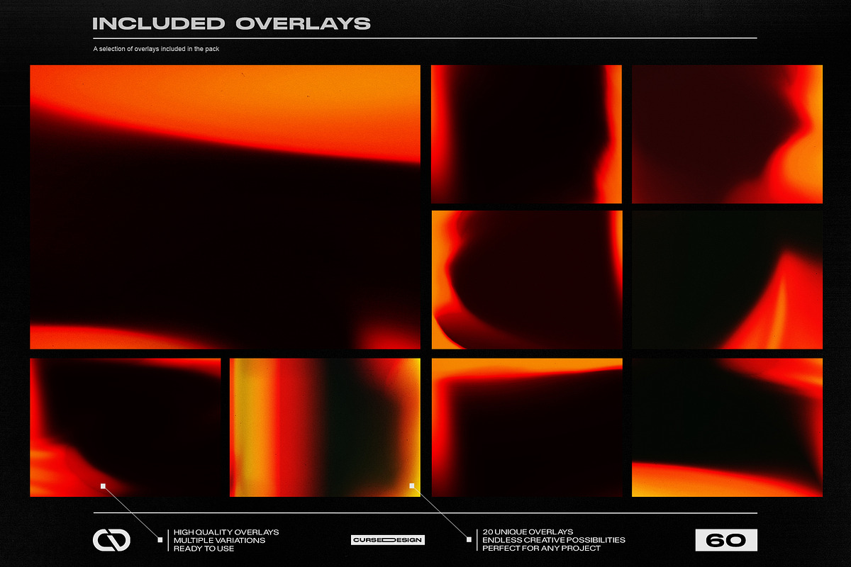 Light Leaks Film Overlays, a Texture Graphic by Cursedesign (Photo 2 of 6)