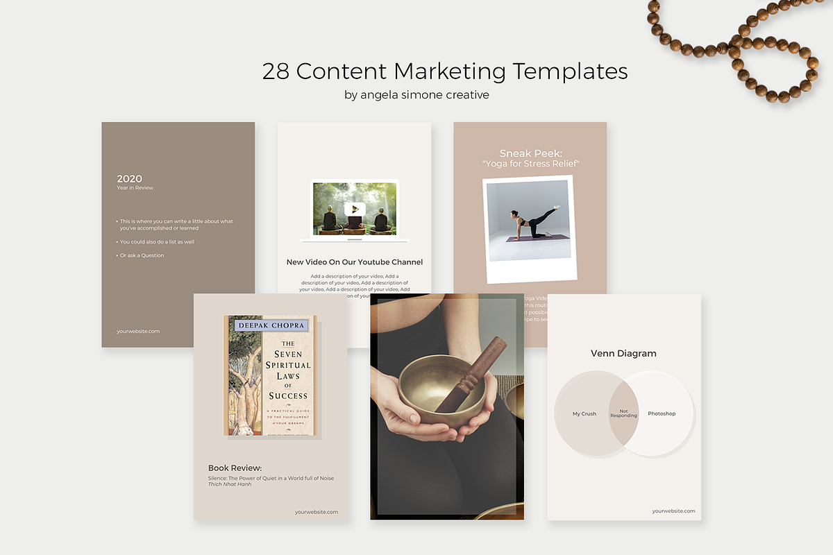 Pinterest Content Marketing Template, a Social Media Template by angela simone creative (Photo 7 of 22)