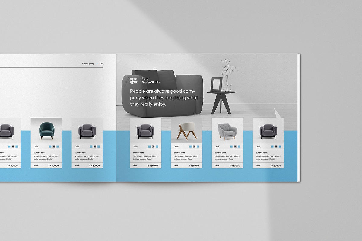 **FLORA | Product Catalog Template**, a Brochure Template by KreateTribe (Photo 8 of 9)