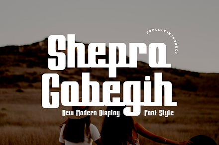 Shepro Gobegih - Modern Display Font, a Sans Serif Font by QR Design Studio