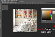 Wallpaper Bedroom Scene  Mockup, a Product Mockup by Nora Gad (Thumbnail 23 of 24)