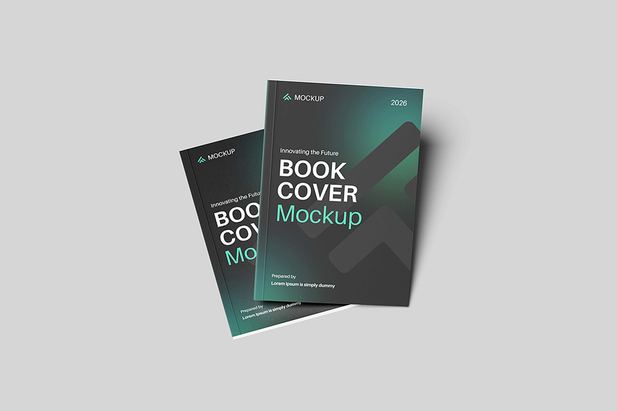 Book Cover Mockup, a Books & Magazine Mockup by NyakBiett (Photo 2 of 8)