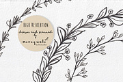 Black & White Wreaths - Hand Drawn, a Decorative Illustration by MaraquelaStudio (Thumbnail 7 of 7)