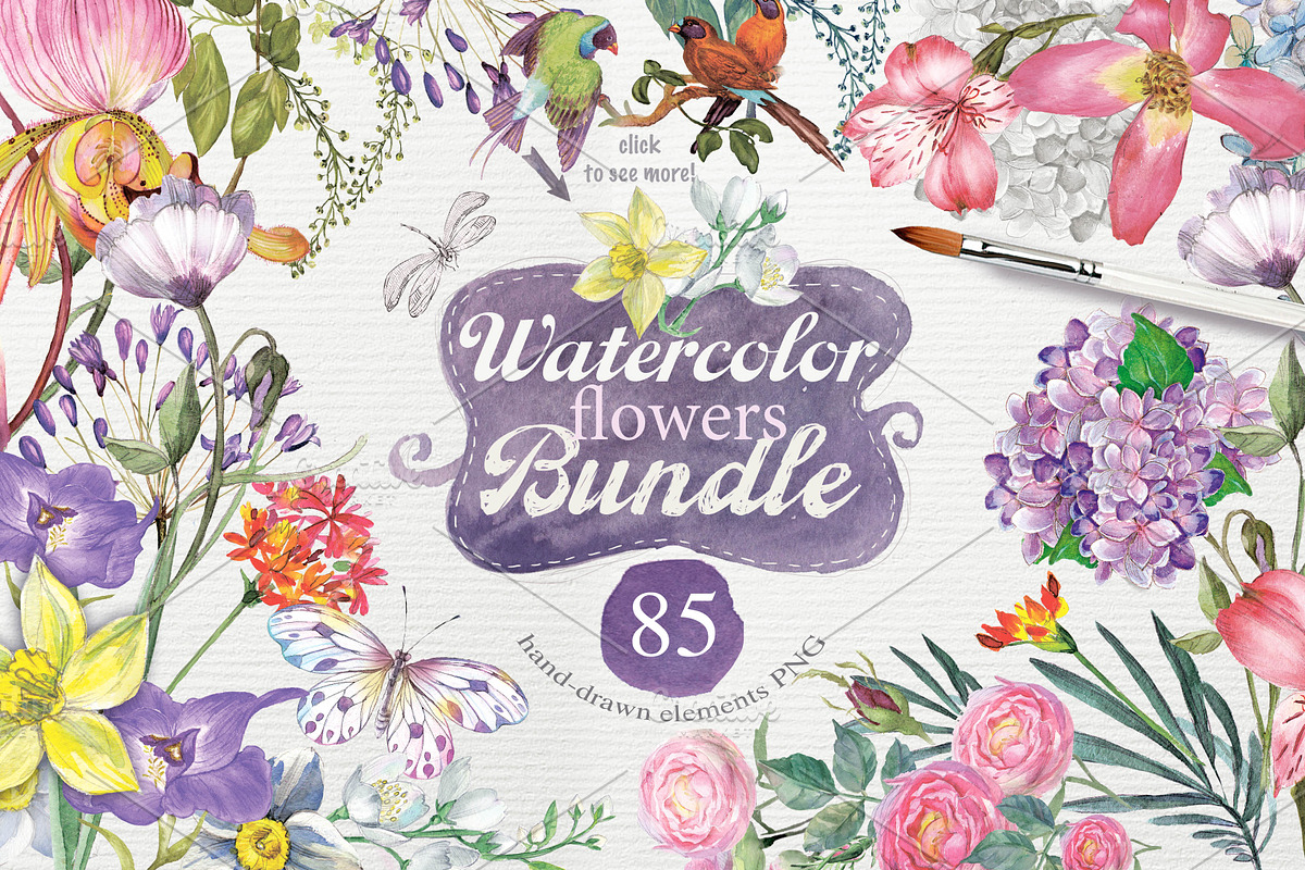 BEST SPRING FLOWERS, an Illustration by Alisa Mikibith Art (Photo 2 of 17)