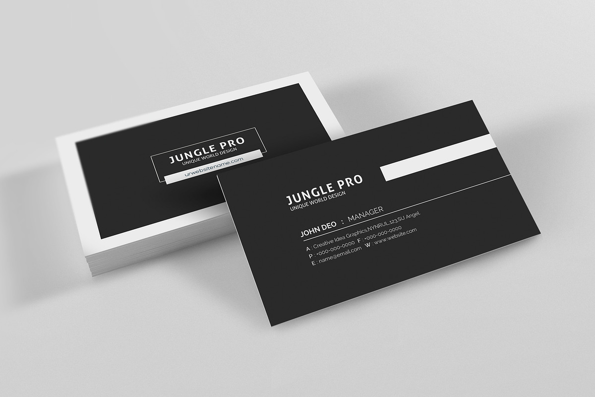 Jungle Business Card, a Business Card Template by Genereux Art (Photo 3 of 5)