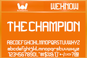 The Champion font, a Sans Serif Font by weknow (Thumbnail 1 of 8)