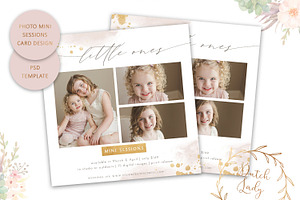 PSD Photo Session Card Template 52