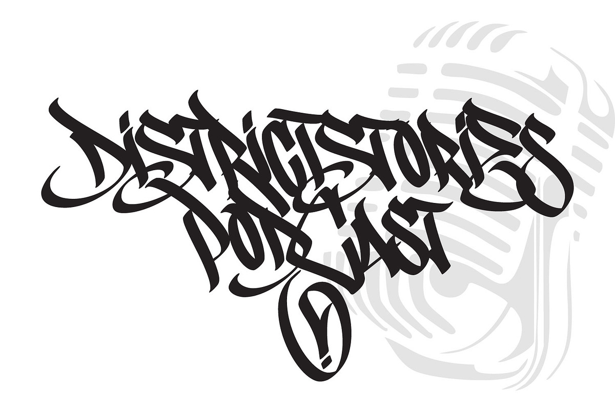 Chiloe - Graffiti typeface, a Blackletter Font by Ridha-38.lineart (Photo 9 of 15)